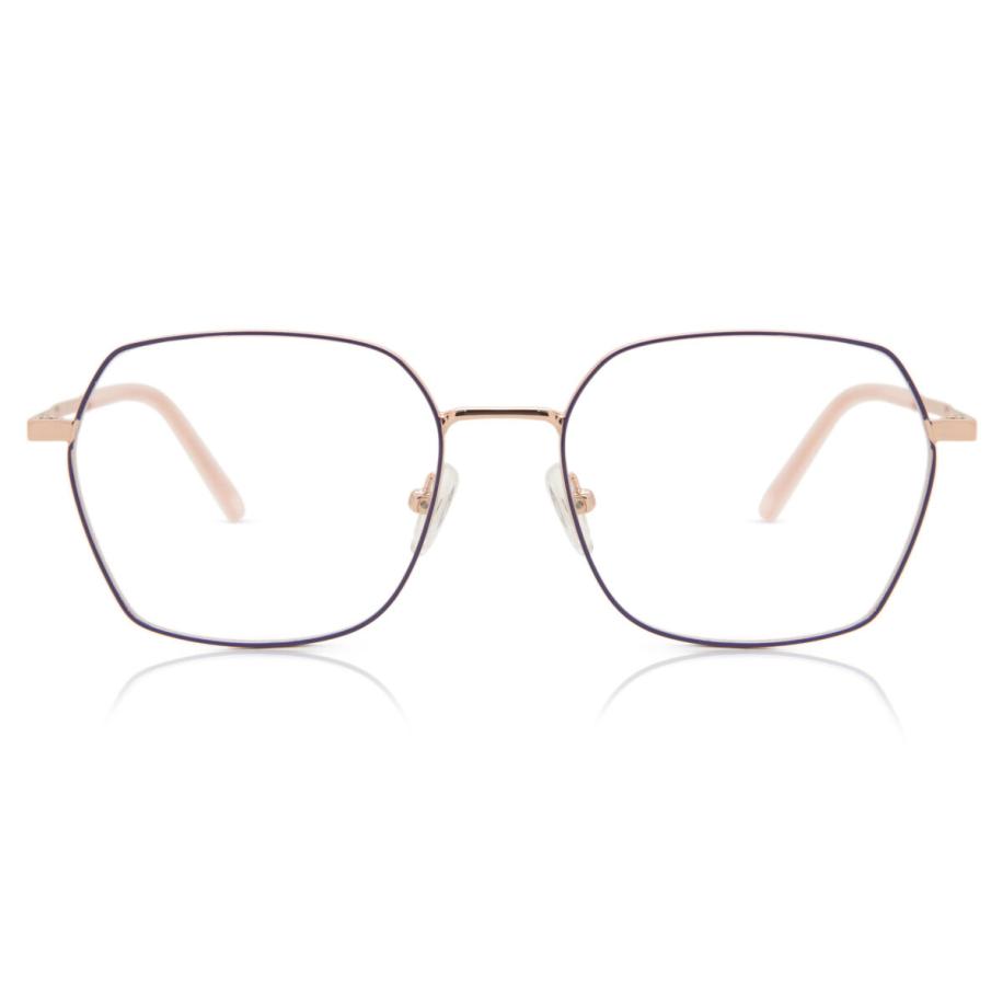 Dames Geometric Volledige rand Metaal Goud Bril - Anti-Blauwlichtglazen - SmartBuy Collection