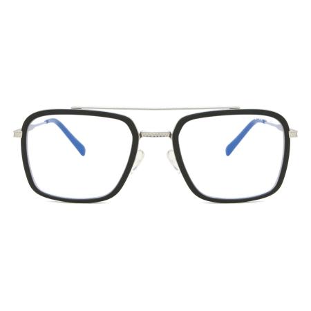 Gunnar STARK INDUSTRIES - MARVEL Aziatische pasvorm Blauw-Light Block EDI-12309 Zwart Heren Bril