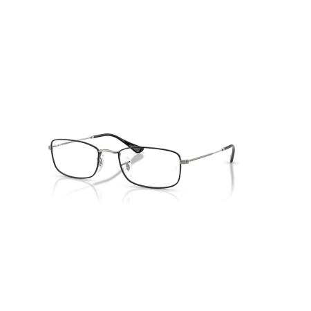 Ray-Ban Rb6647 Optics Staalgrijs montuur Helder glazen Gepolariseerd 53-20