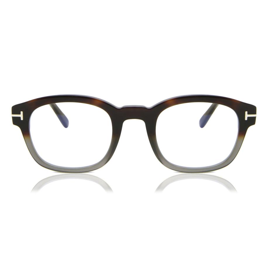 Tom Ford FT5808-B 55 Blauw-Light Block Bruin Heren Bril