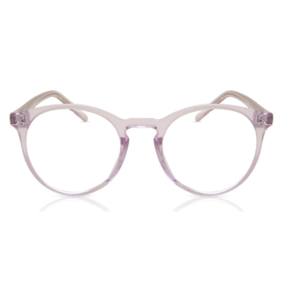 Heren Ovaal Volledige rand Plastic Purple Bril - Anti-Blauwlichtglazen - SmartBuy Collection