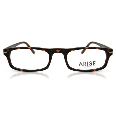 Heren Rechthoek Volledige rand Plastic Tortoiseshell Bril - Anti-Blauwlichtglazen - Arise Collective