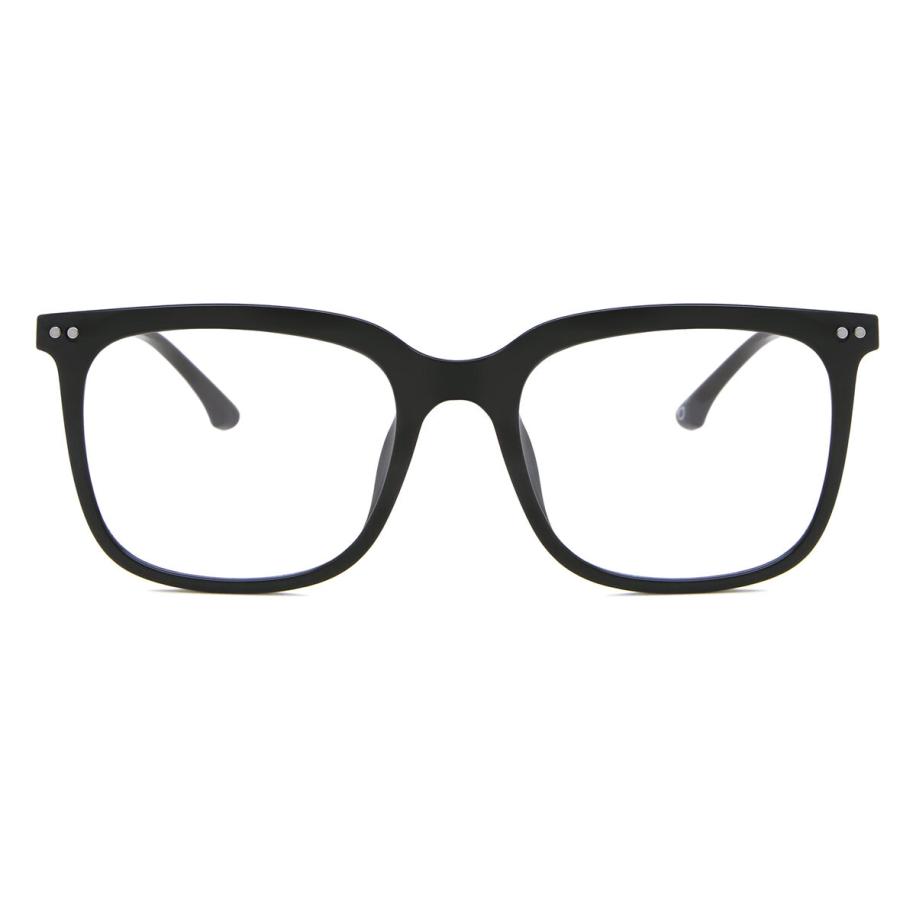 Heren Vierkant Volledige rand Plastic Zwart Bril - Anti-Blauwlichtglazen - SmartBuy Collection