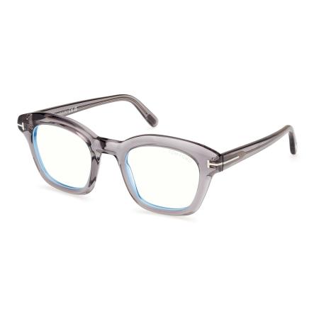 Tom Ford FT5961-B 020 Blauw-Light Block Doorzichtig Heren Bril