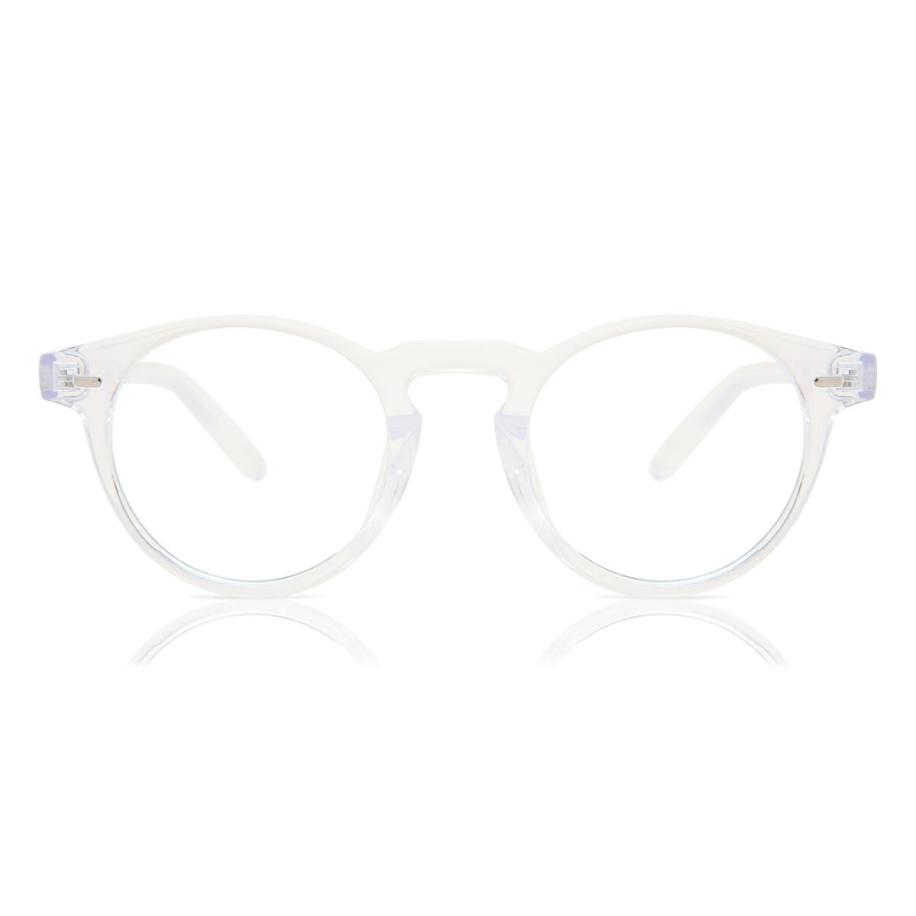 Heren Rond Volledige rand Plastic Doorzichtig Bril - Anti-Blauwlichtglazen - SmartBuy Collection