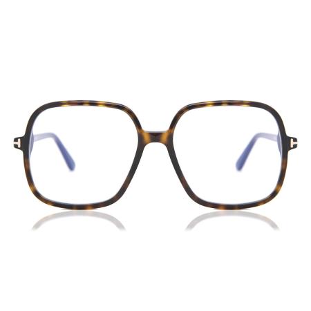 Tom Ford FT5764-B 052 Blauw-Light Block Tortoiseshell Dames Bril