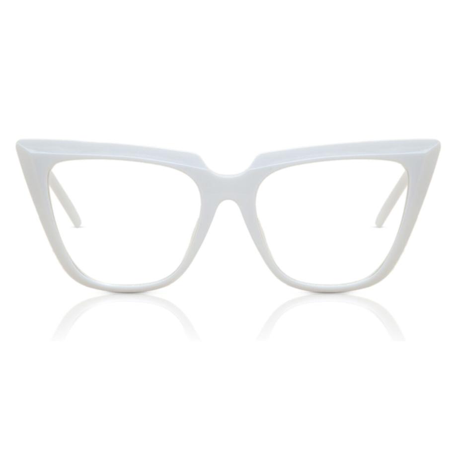 Heren Cat-eye Volledige rand Plastic Wit Bril - Anti-Blauwlichtglazen - SmartBuy Collection