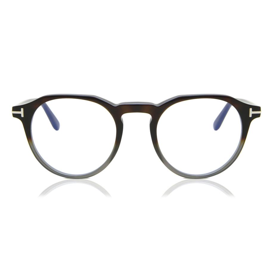 Tom Ford FT5833-B 56 Blauw-Light Block Tortoiseshell Heren Bril