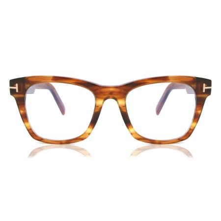 Tom Ford FT5886-B 047 Blauw-Light Block Bruin Heren Bril