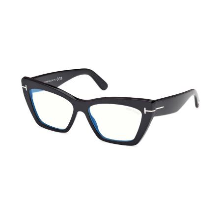 Tom Ford FT6026-B 001 Blauw-Light Block Dames Bril