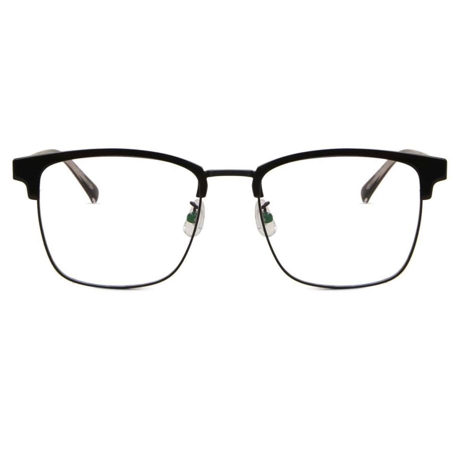 Heren Browline Volledige rand Plastic Zwart Bril - Anti-Blauwlichtglazen - SmartBuy Collection