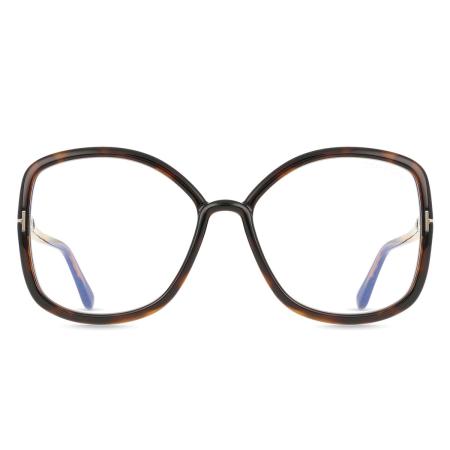 Tom Ford FT5845-B 052 Blauw-Light Block Tortoiseshell Dames Bril