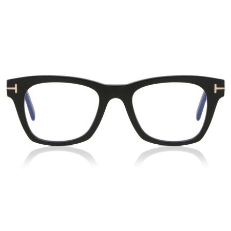 Tom Ford FT5886-B 001 Blauw-Light Block Zwart Heren Bril