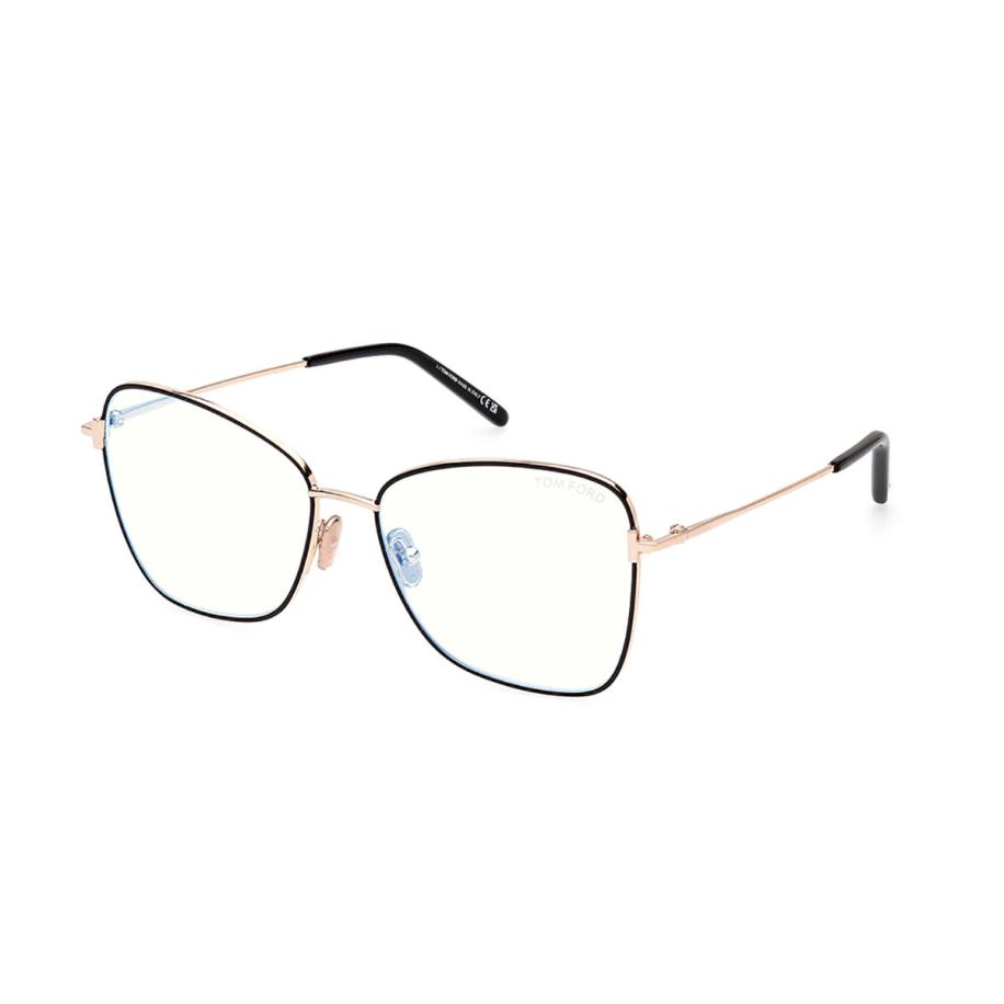 Tom Ford FT5906-B 1 Blauw-Light Block Goud Dames Bril