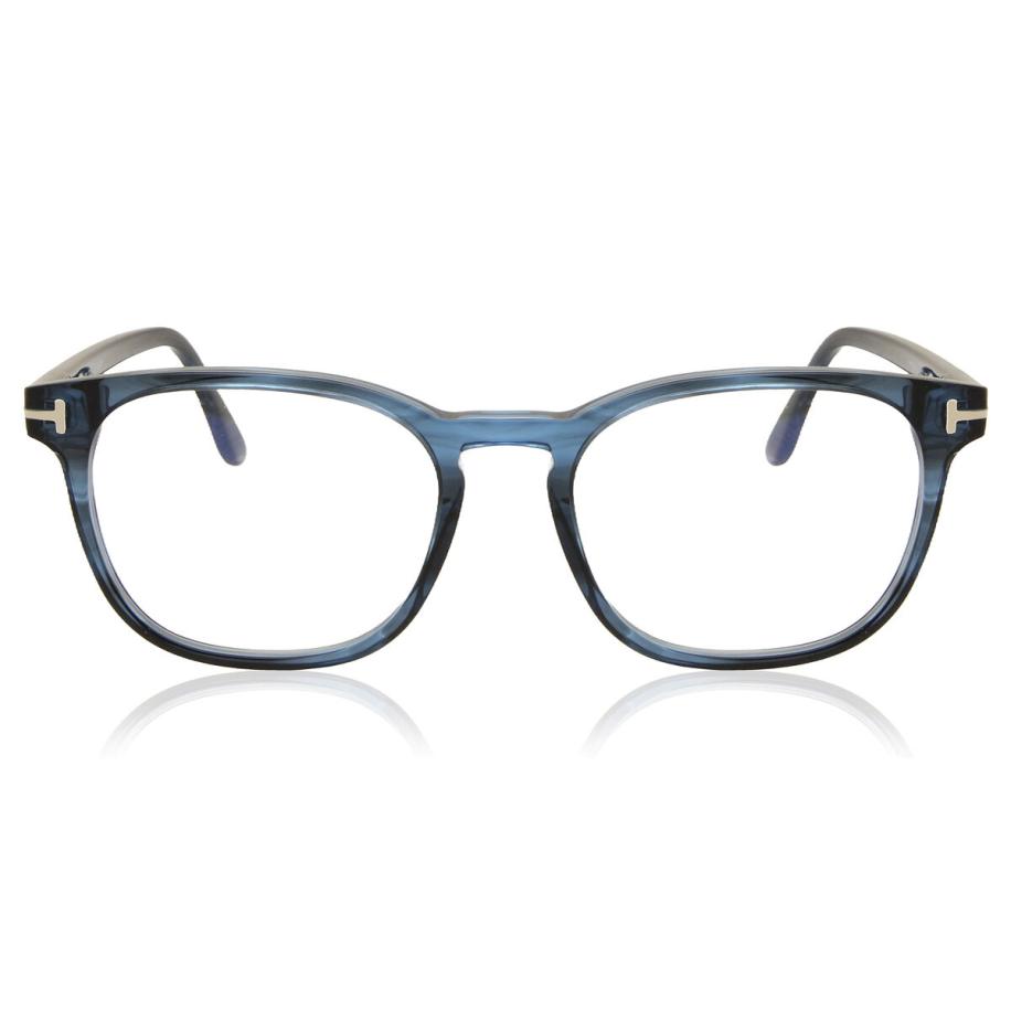 Tom Ford FT5868-B 92 Blauw-Light Block Blauw Heren Bril