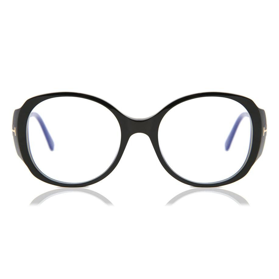 Tom Ford FT5620-B 1 Blauw-Light Block Zwart Dames Bril