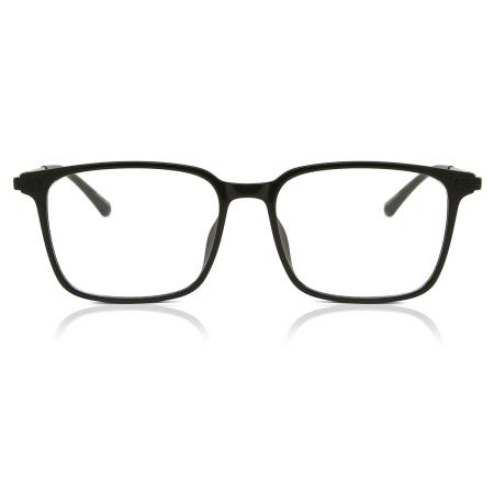 Heren Rechthoek Volledige rand Plastic Zwart Bril - Anti-Blauwlichtglazen - Arise Collective