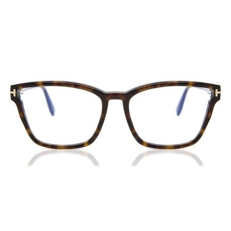 Tom Ford FT5707-B 052 Blauw-Light Block Tortoiseshell Dames Bril