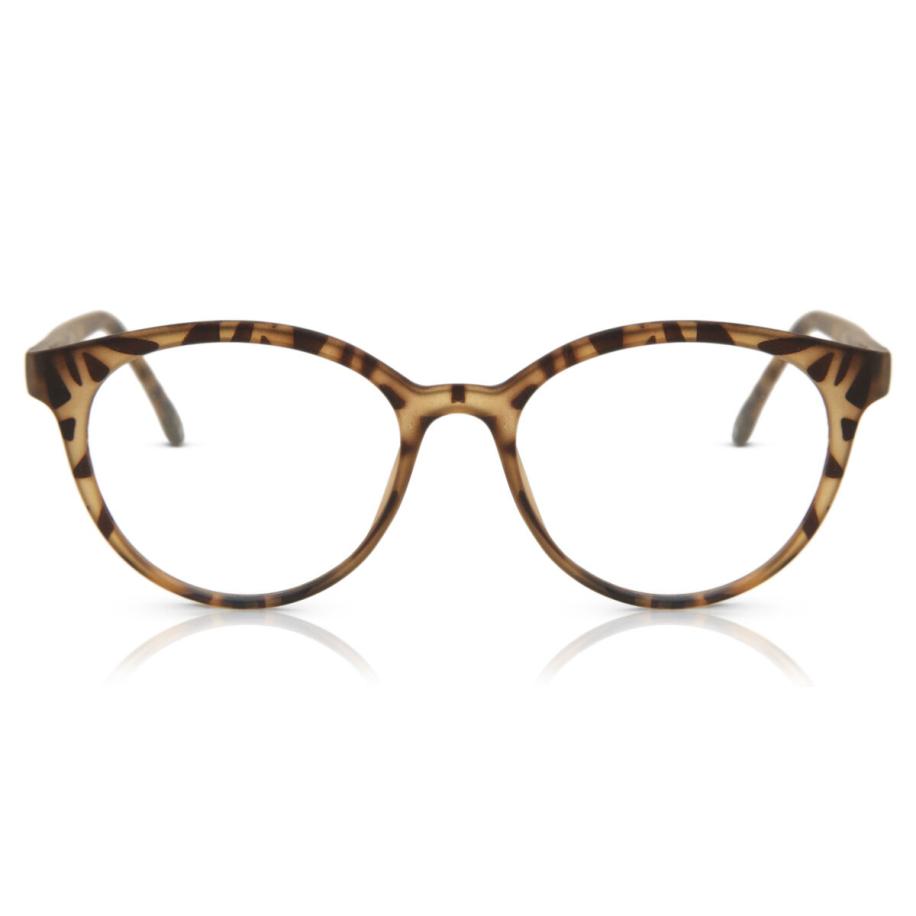 Heren Rond Volledige rand Plastic Tortoiseshell Bril - Anti-Blauwlichtglazen - SmartBuy Collection