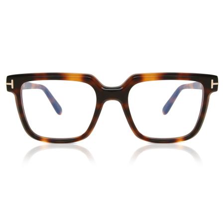 Tom Ford FT5889-B 053 Blauw-Light Block Tortoiseshell Heren Bril