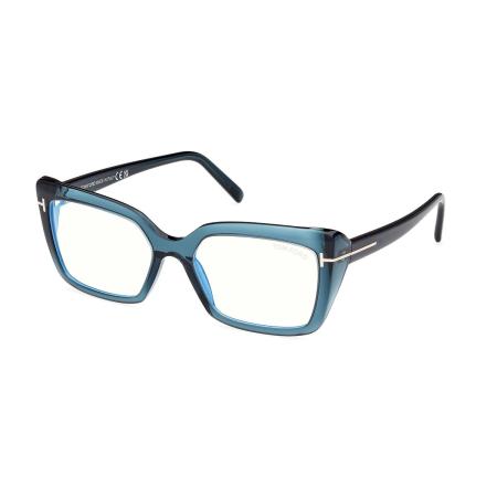 Tom Ford FT5991-B 092 Blauw-Light Block Blauw Dames Bril