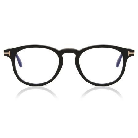 Tom Ford FT5891-B 005 Blauw-Light Block Zwart Heren Bril
