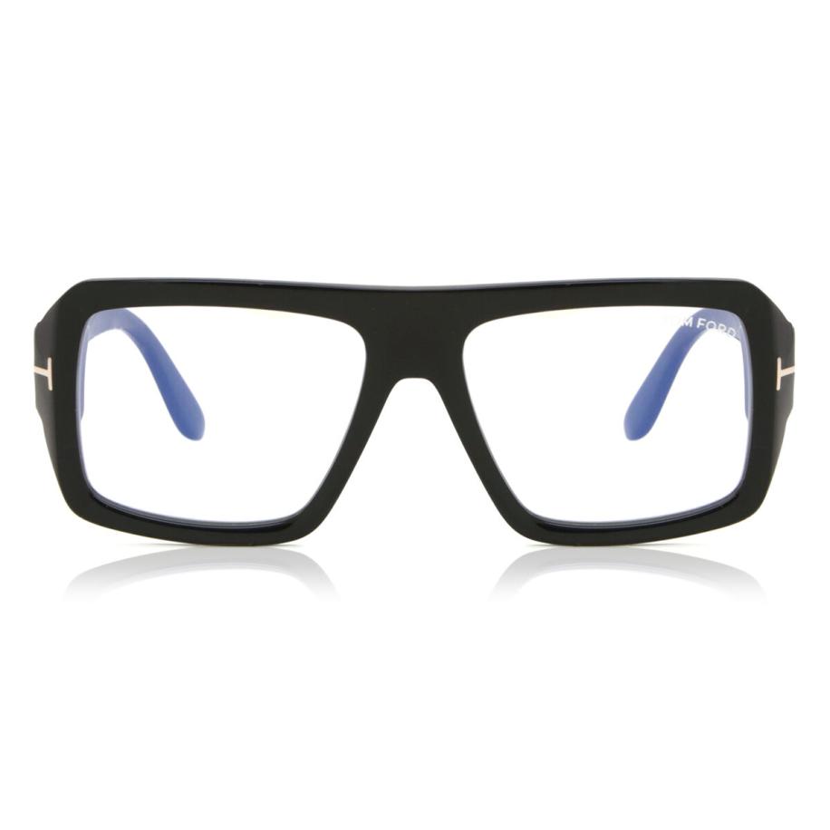 Tom Ford FT5903-B 1 Blauw-Light Block Zwart Heren Bril