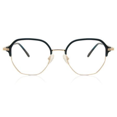 Heren Geometric Volledige rand Plastic Groen Bril - Anti-Blauwlichtglazen - Arise Collective