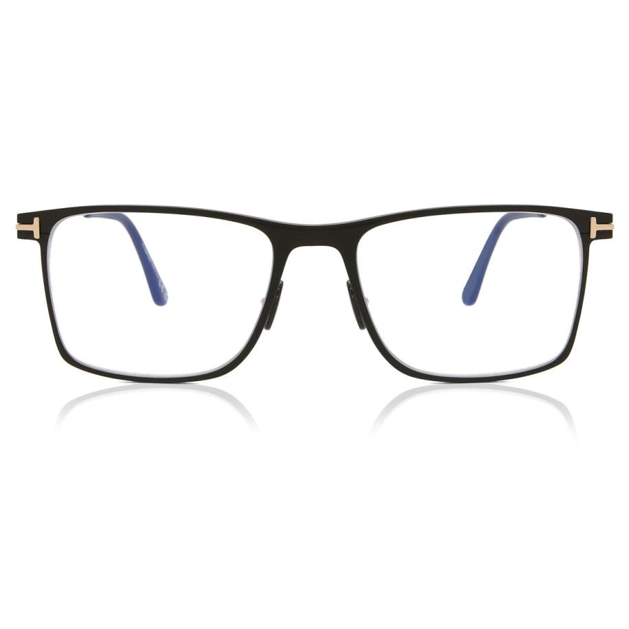 Tom Ford FT5865-B 2 Blauw-Light Block Zwart Heren Bril