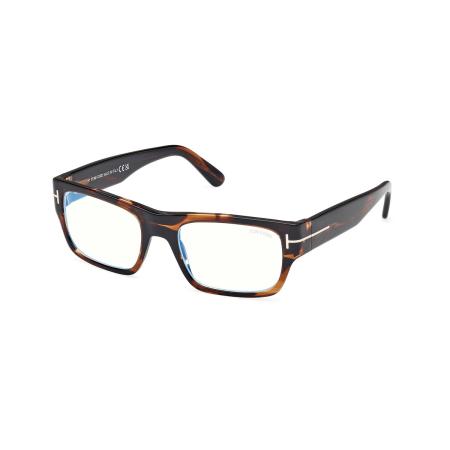 Tom Ford FT6034-B 056 Blauw-Light Block Tortoiseshell Heren Bril