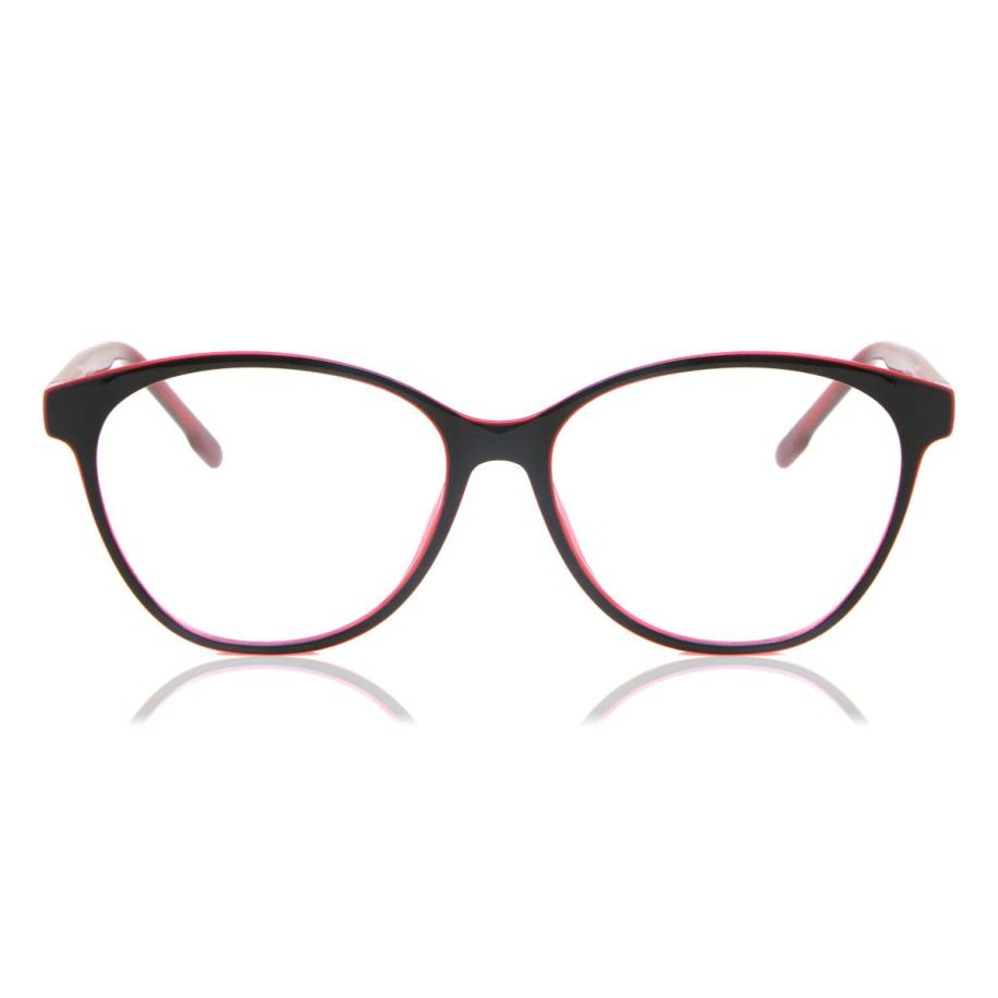 Heren Ovaal Volledige rand Plastic Zwart Bril - Anti-Blauwlichtglazen - SmartBuy Collection