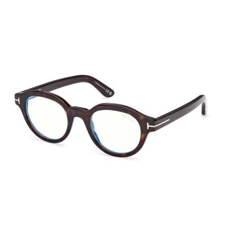 Tom Ford FT6037-B 052 Blauw-Light Block Tortoiseshell Heren Bril