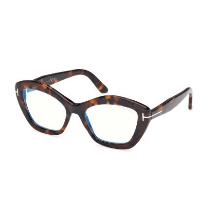 Tom Ford FT6044-B 052 Blauw-Light Block Tortoiseshell Dames Bril