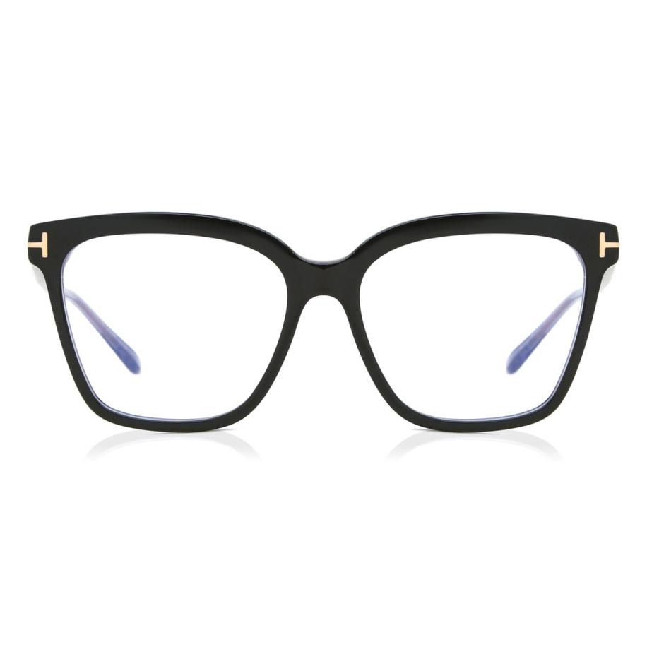 Tom Ford FT5892-B 1 Blauw-Light Block Zwart Dames Bril