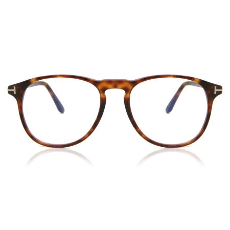 Tom Ford FT5805-B 054 Blauw-Light Block Tortoiseshell Heren Bril