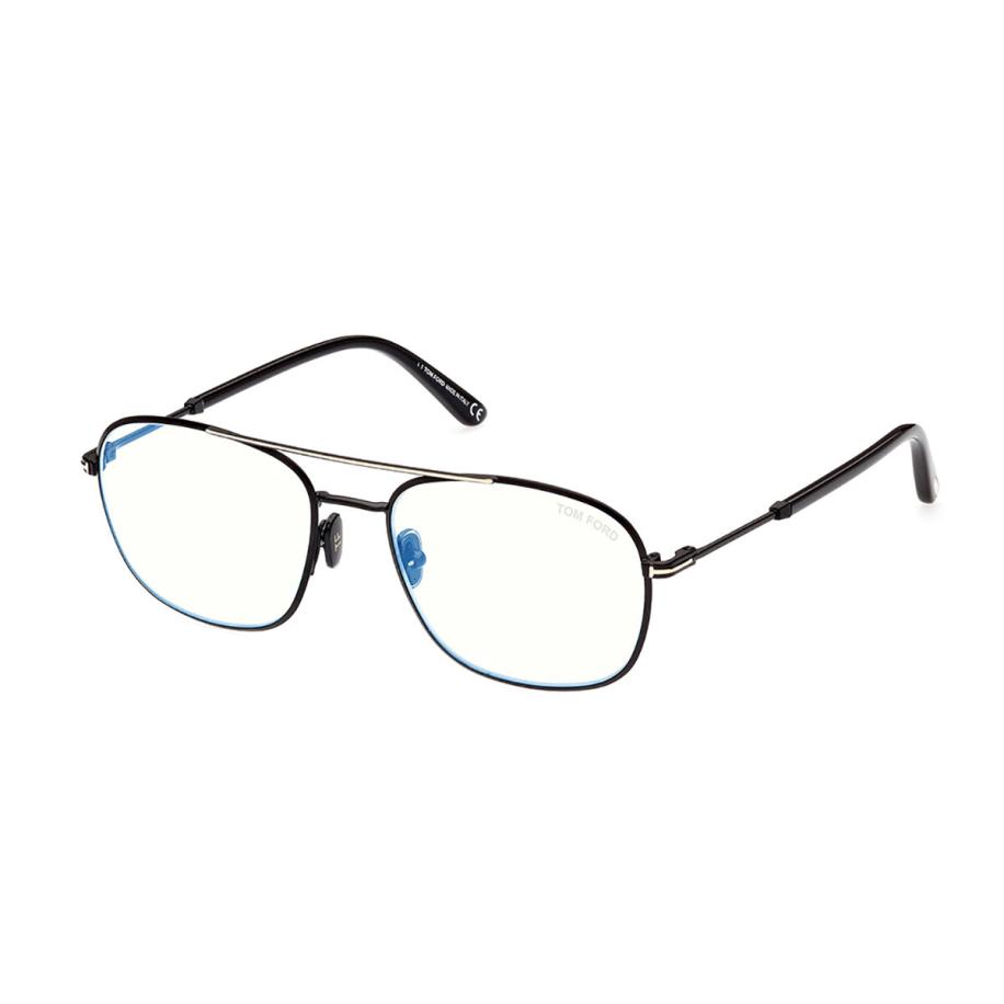 Tom Ford FT5830-B 1 Blauw-Light Block Zwart Heren Bril