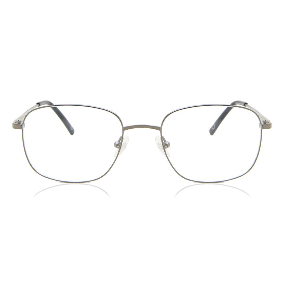 Heren Rechthoek Volledige rand Titanium Gunmetal Bril - Anti-Blauwlichtglazen - SmartBuy Collection