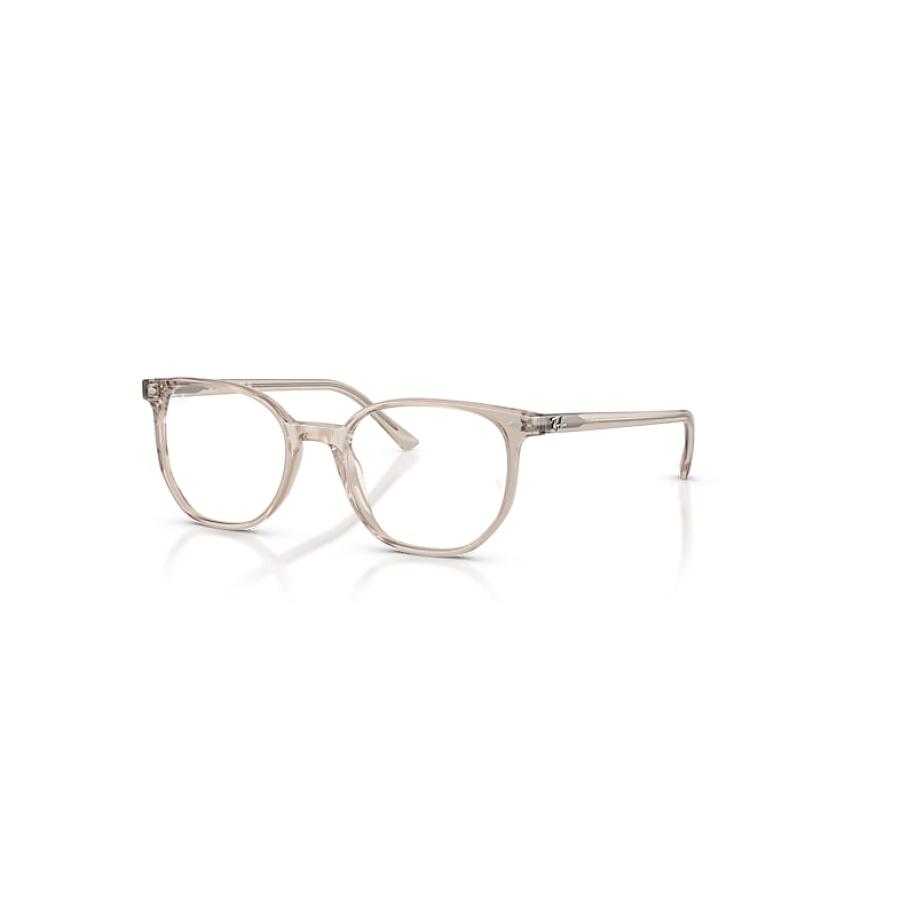 Ray-Ban Elliot Optics Online Only Transparant Lichtbruin montuur Helder glazen Gepolariseerd 50-19