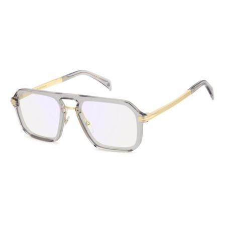 David Beckham DB 7142 FT3/2Y Blauw-Light Block Doorzichtig Heren Bril