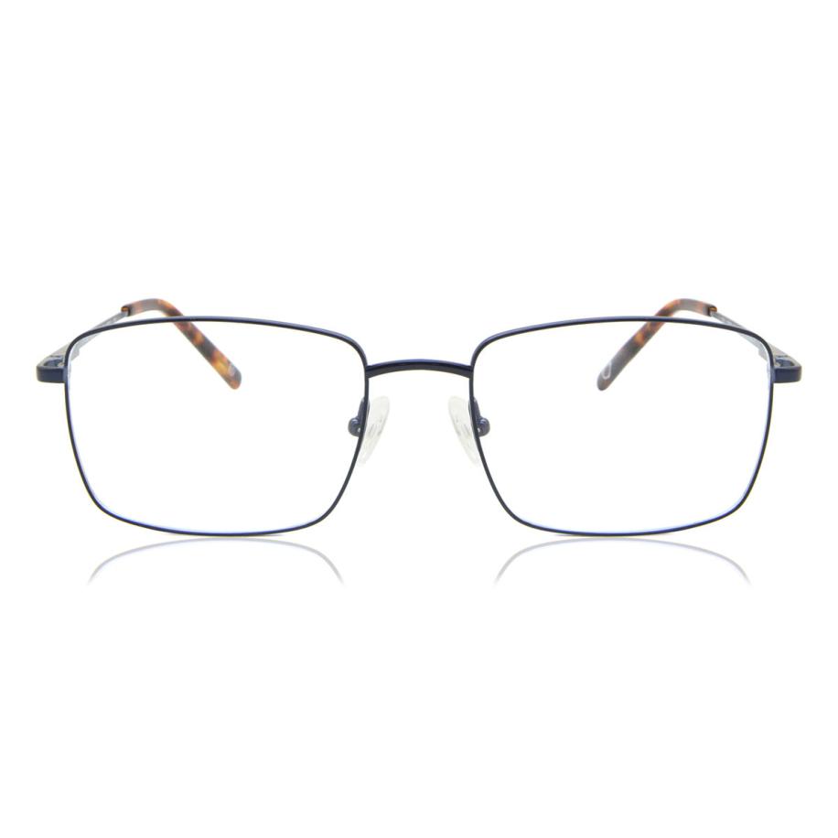 Heren Rechthoek Volledige rand Titanium Blauw Bril - Anti-Blauwlichtglazen - SmartBuy Collection