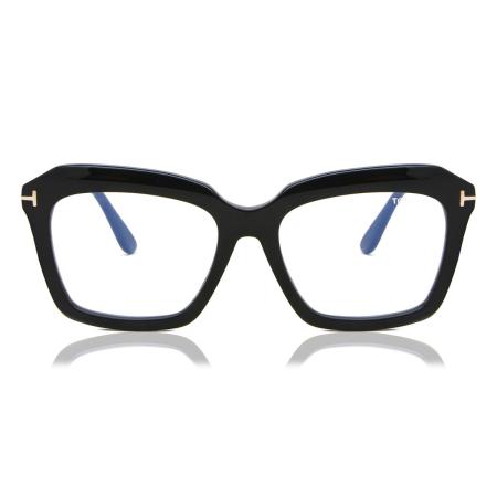 Tom Ford FT5847-B 001 Blauw-Light Block Zwart Dames Bril