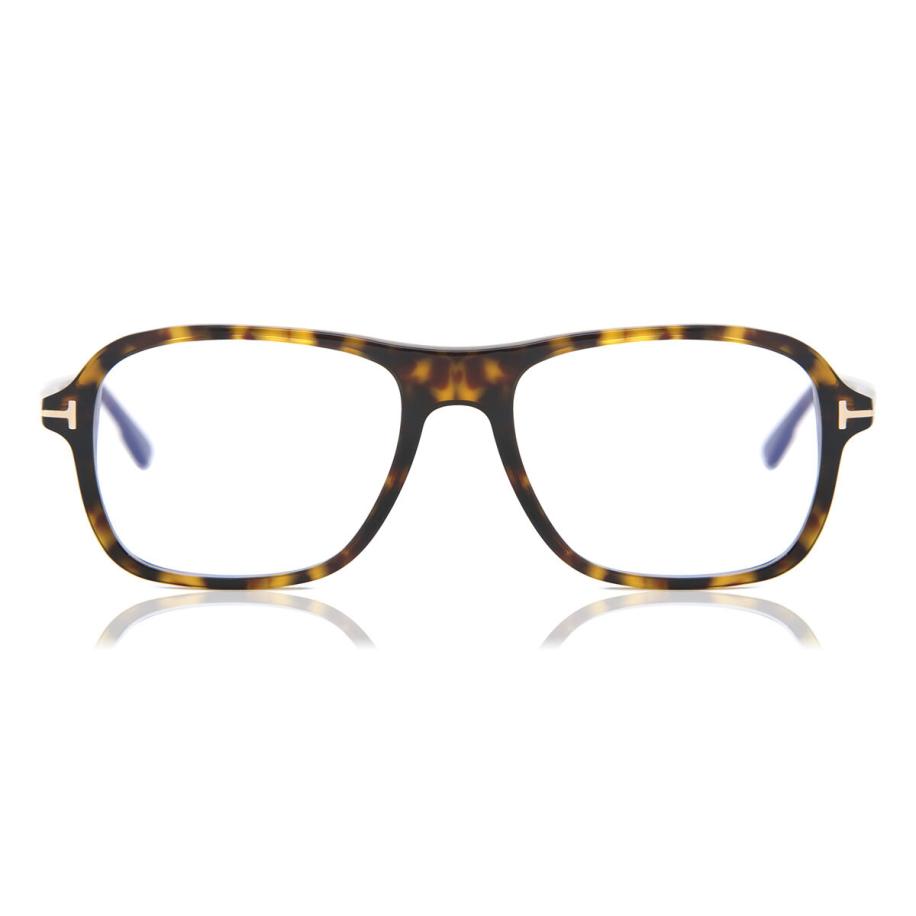 Tom Ford FT5806-B 52 Blauw-Light Block Tortoiseshell Heren Bril