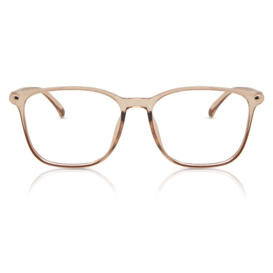 Dames Vierkant Volledige rand Plastic Bruin Bril - Anti-Blauwlichtglazen - SmartBuy Collection