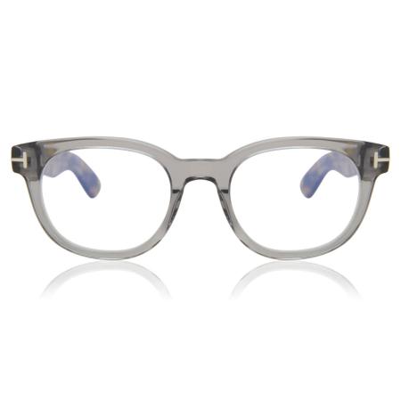 Tom Ford FT5807-B Blauw-Light Block 020 Doorzichtig Heren Bril