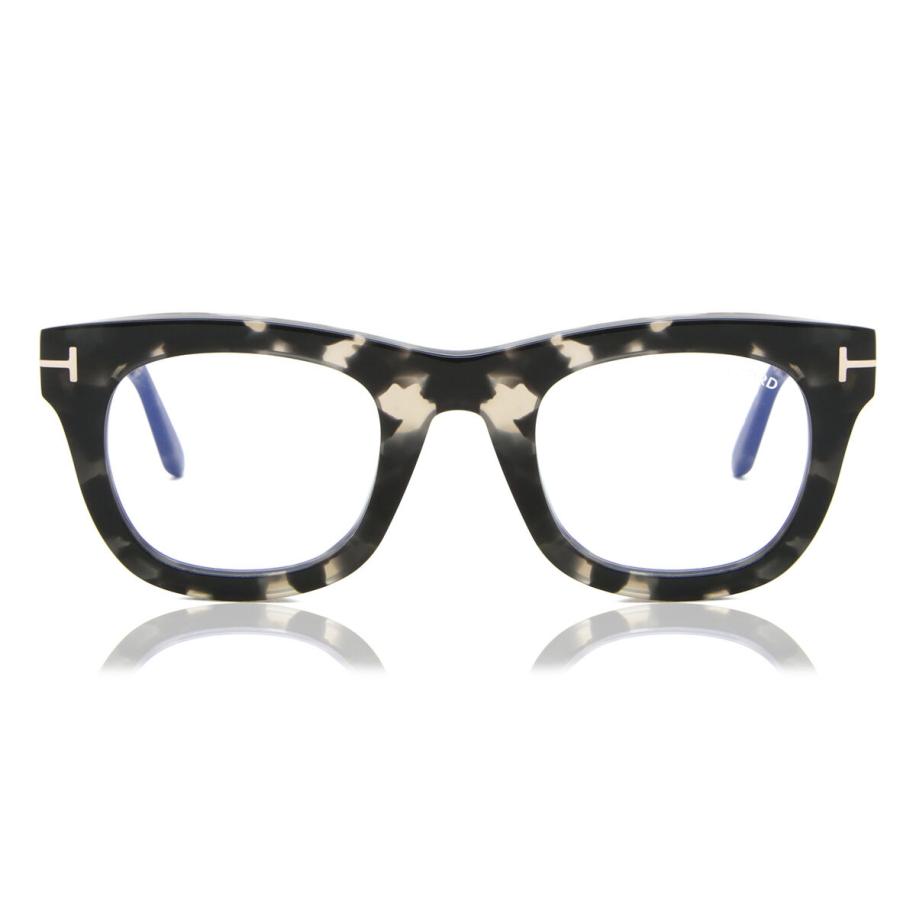 Tom Ford FT5872-B Blauw-Light Block 5 Tortoiseshell Heren Bril