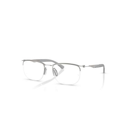 Ray-Ban Rb7552 Optics Staalgrijs montuur Helder glazen Gepolariseerd 52-19