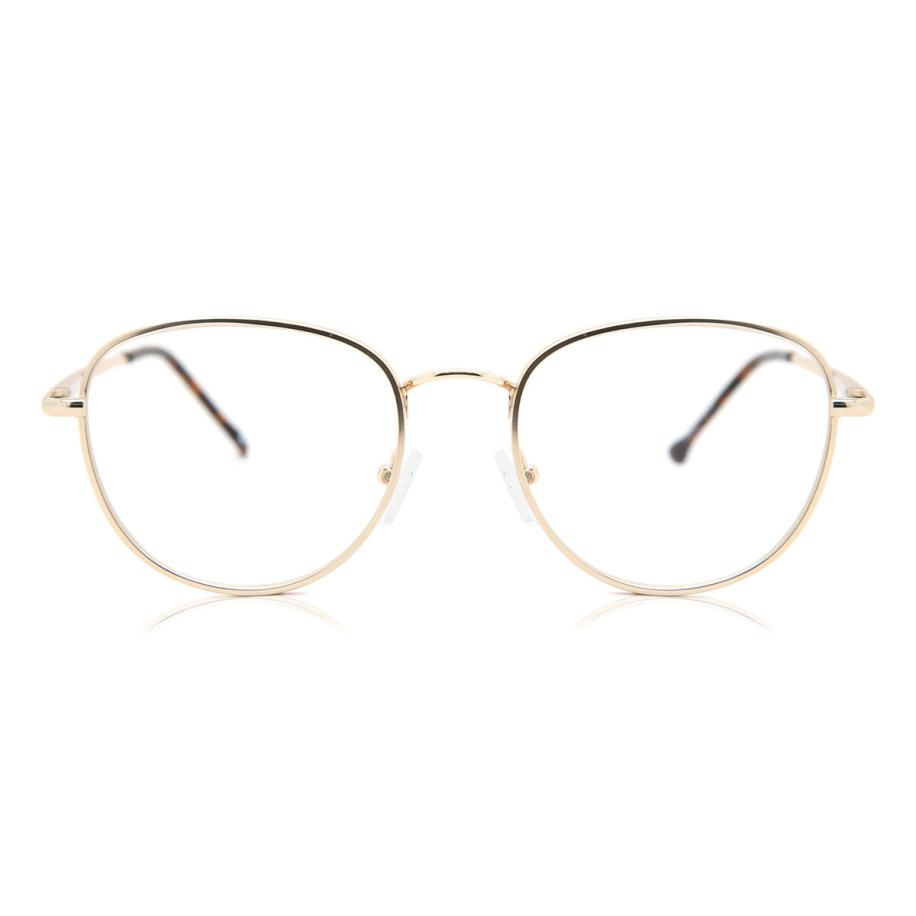 Dames Ovaal Volledige rand Metaal Goud Bril - Anti-Blauwlichtglazen - SmartBuy Collection