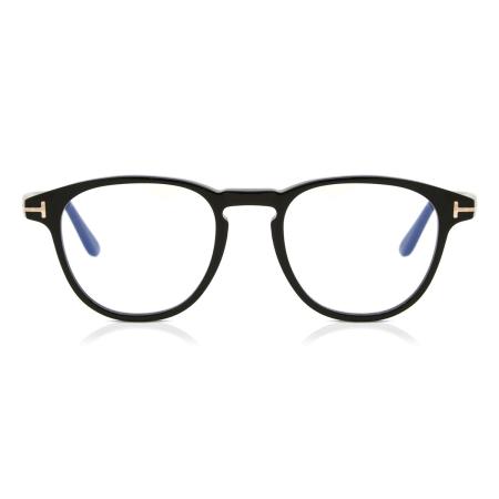 Tom Ford FT5899-B 001 Blauw-Light Block Zwart Heren Bril