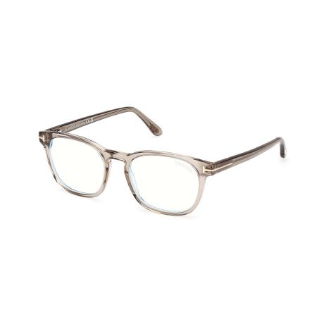 Tom Ford FT5868-B 045 Blauw-Light Block Bruin Heren Bril