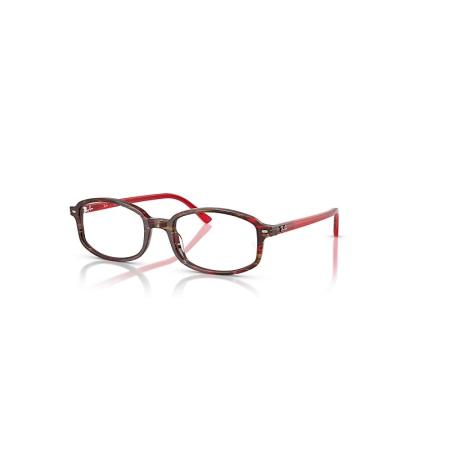 Ray-Ban SAM OPTICS Transparant Rood montuur Helder glazen gepolariseerd 52-19